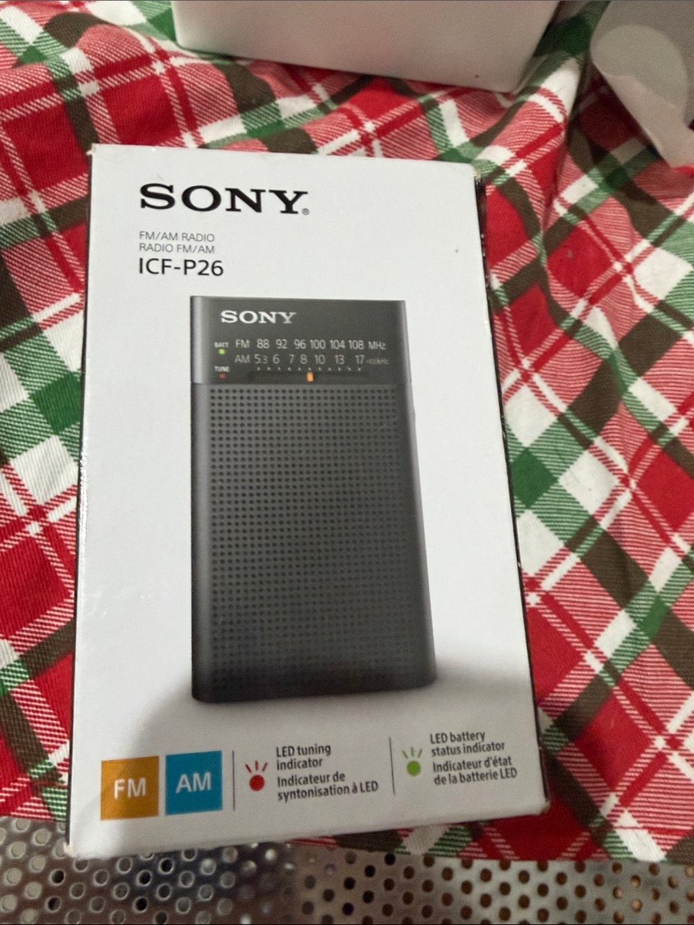 Sony ICF-P26 Compact Portable Radio - Black